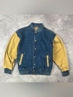 [292] WESTERN CONCEPTS HHCO Denim Varsity Jacket S Size